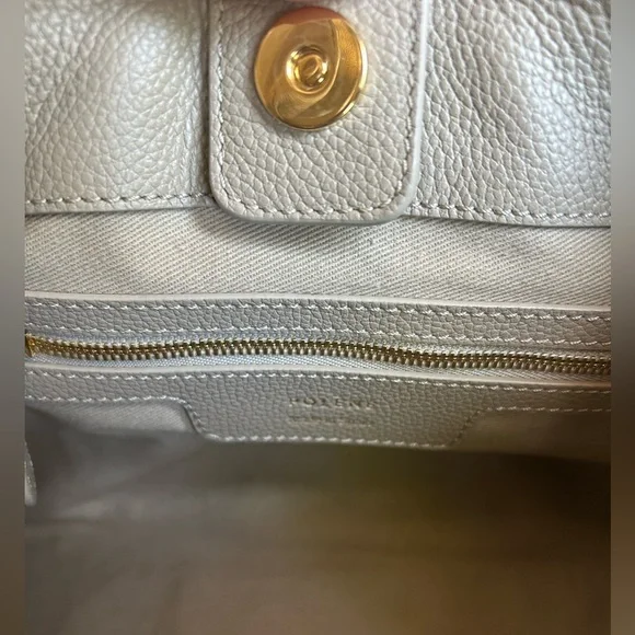 Authentic Polene Numero Neuf handbag in Textured Taupe - Picture 5 of 17